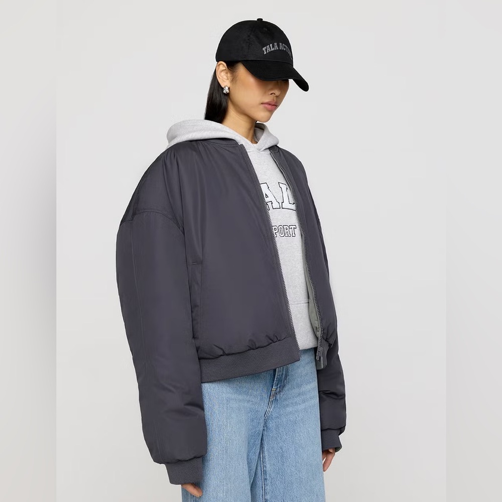 tala reversible girlfriend bomber jacket - medium